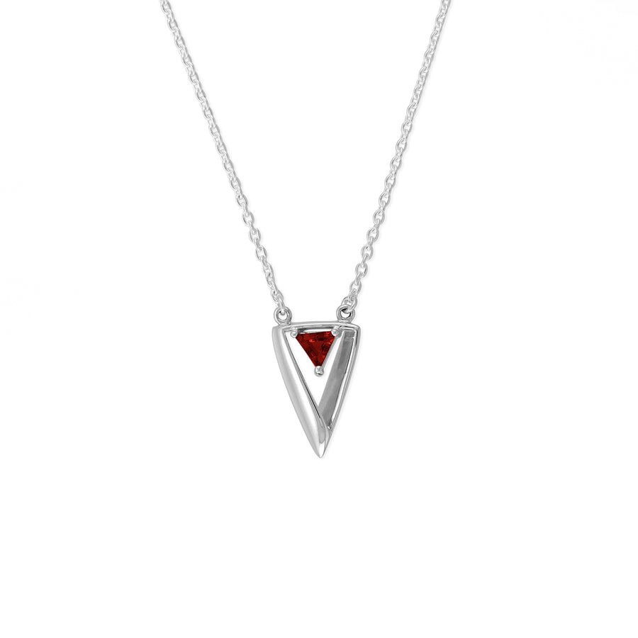 Trillion Gemstone Necklace (NF 569)