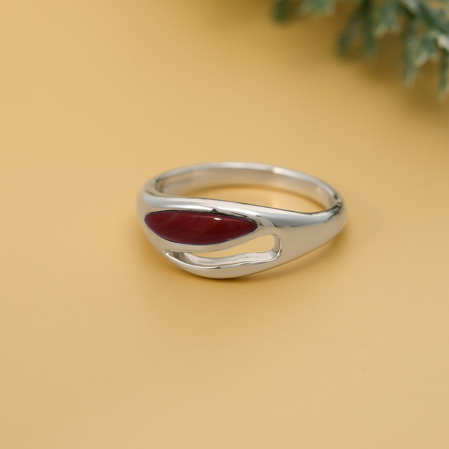 Open Flow Ring with Stone (RA 2393)