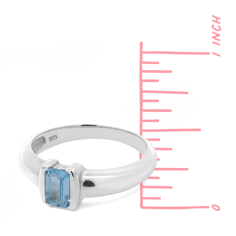 Rectangular Gemstone Rings (RF 10)
