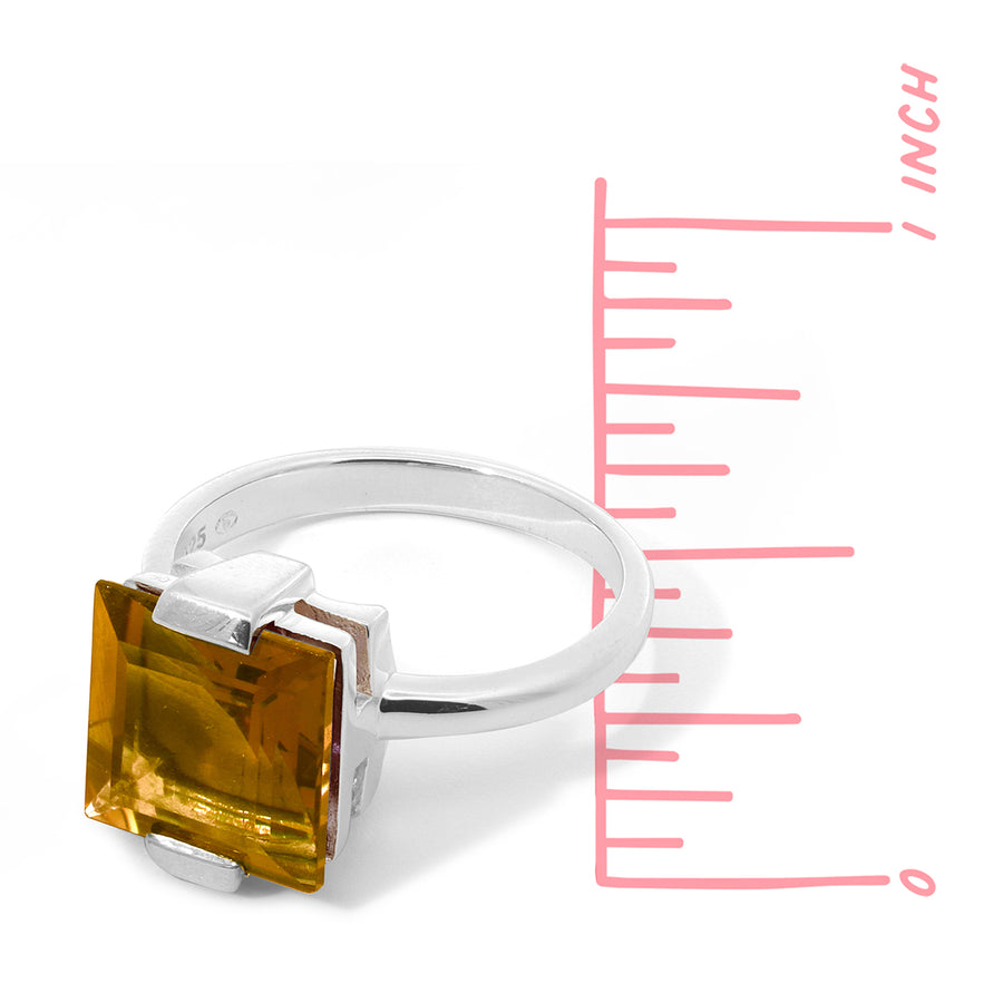 Square Princess Gemstone Rings (RF 379)