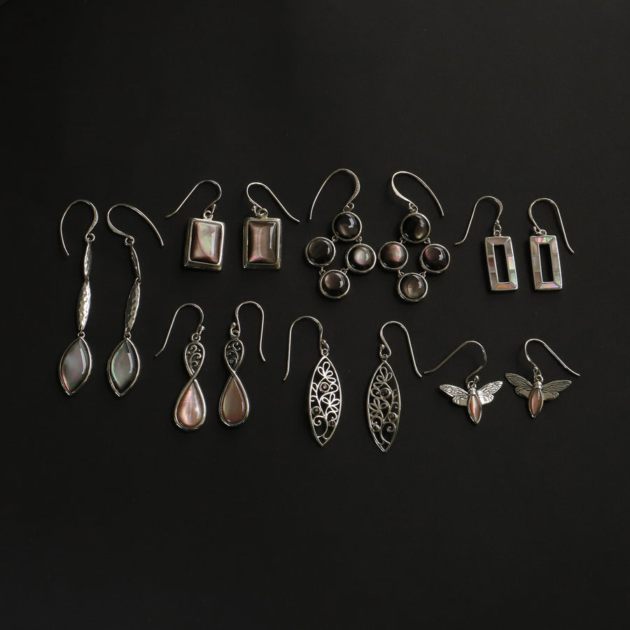 Boho Teardrop Dangle Earrings with Stone (CD 3171BRMOP)