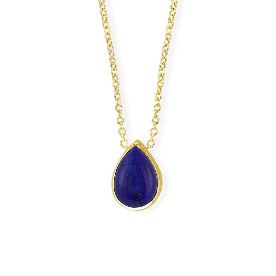 Treasured Teardrop Pendant Necklace with Sterling Silver and Gold (NA(G) 9147)