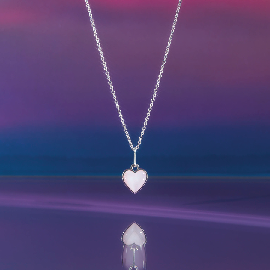 Take Heart Charm Necklace (NA 9165PS)