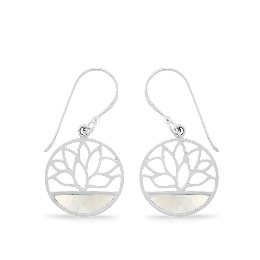 Lotus Stone Dangle Earrings (CDA 2197)