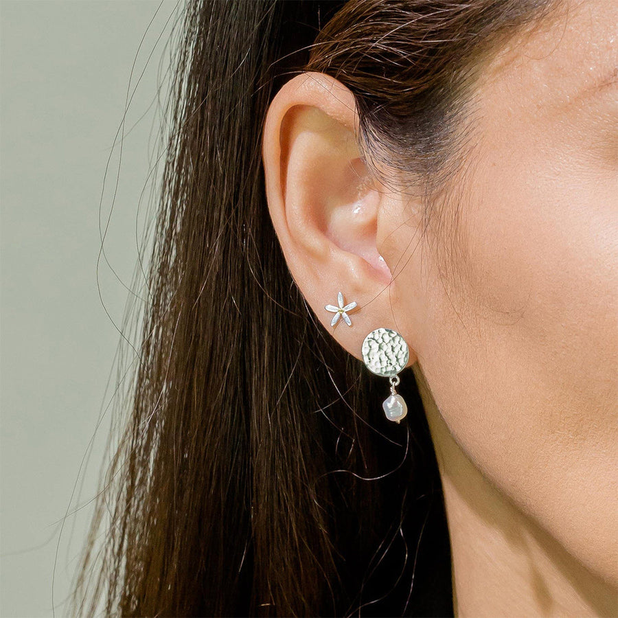 Boma Jewelry Earrings Nami Textured Pearl Drop Earrings