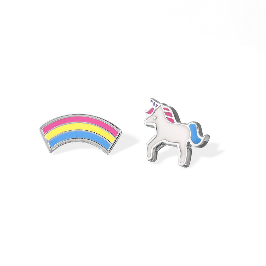 Unicorn and Rainbow Studs (EA 2506MLT)
