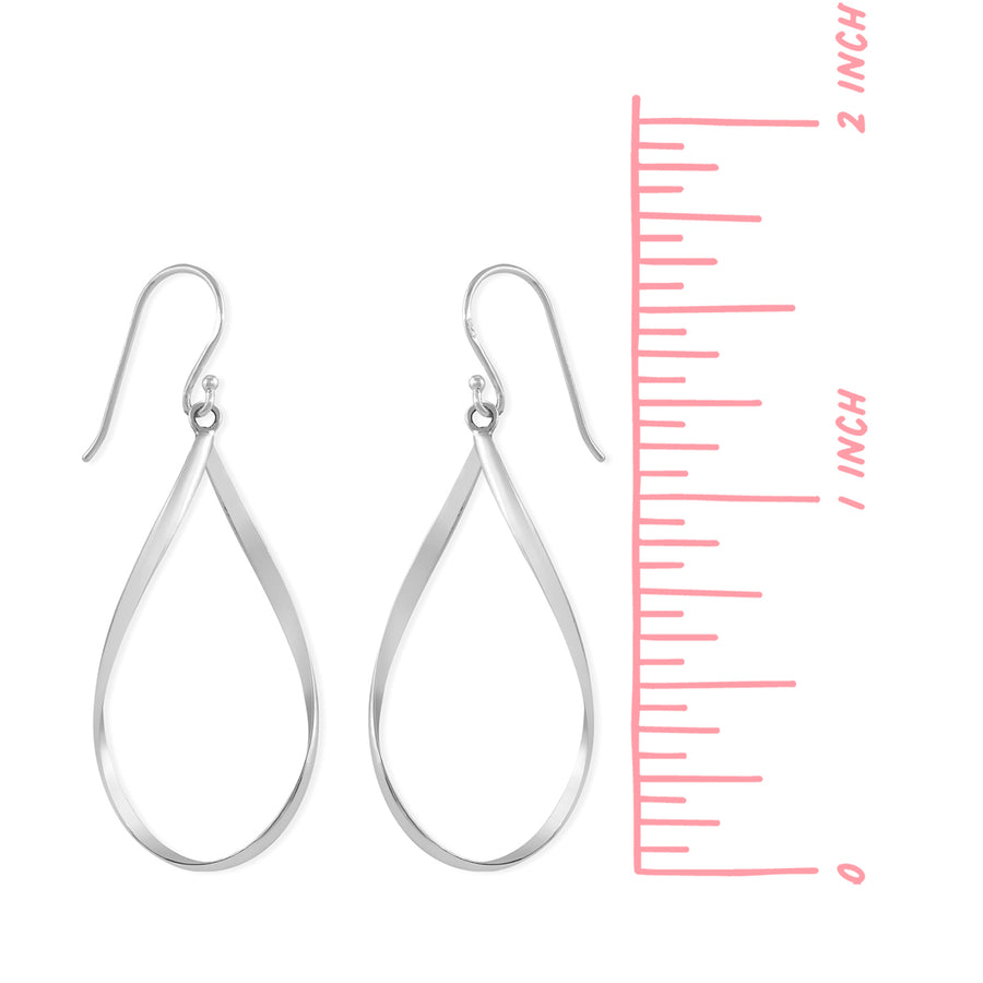 Water Drop Line Dangle Earrings (EDA 1650)