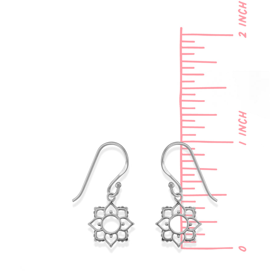 Flower Dangle Earrings (EDA 2399)