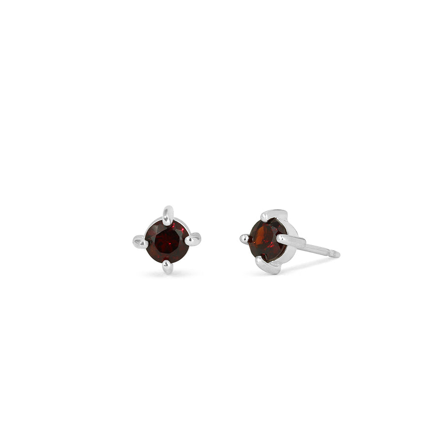 Boma Jewelry Earrings Garnet Colored Gemstone Studs