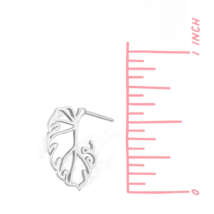Monstera Leaf Earrings (LA 9142)