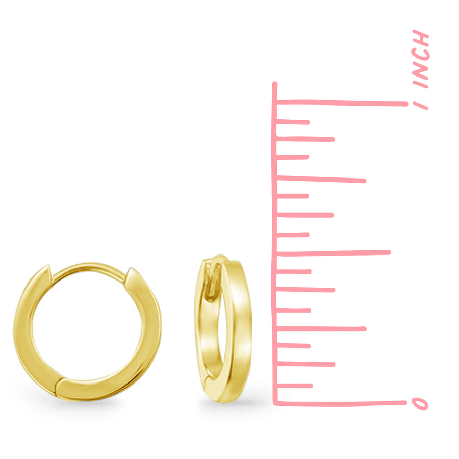 Huggie Hoops with Gold (LAG 5367)