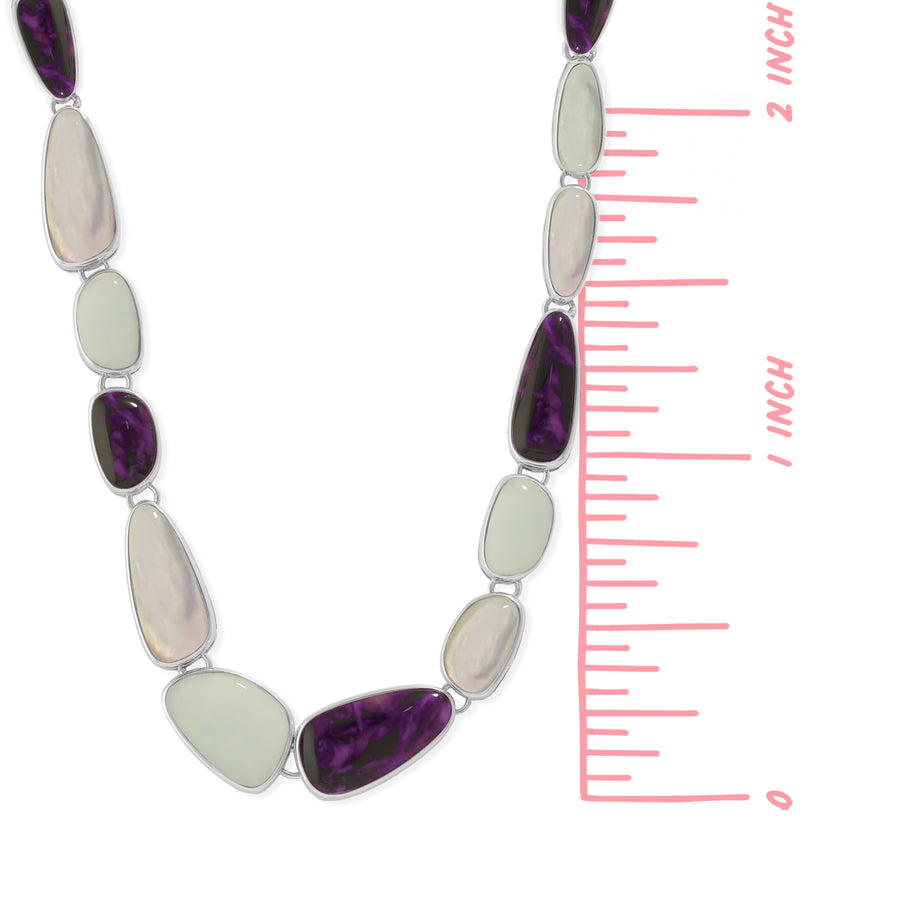 Amazonite Charoite Necklace (N 4000B MLT)