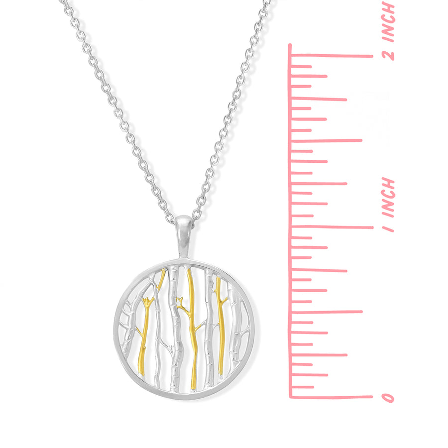 Tree Trunks Necklace (N 4462)