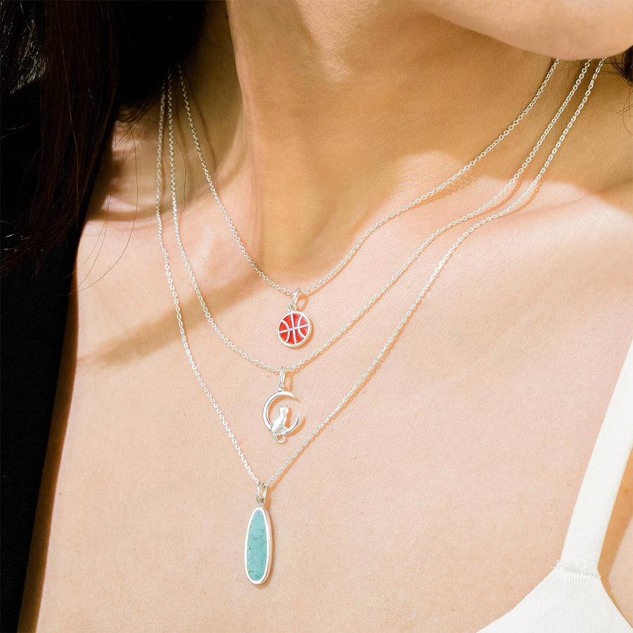 Boma Jewelry Necklaces Turquoise Alina Drop Bezel Necklace with Stone