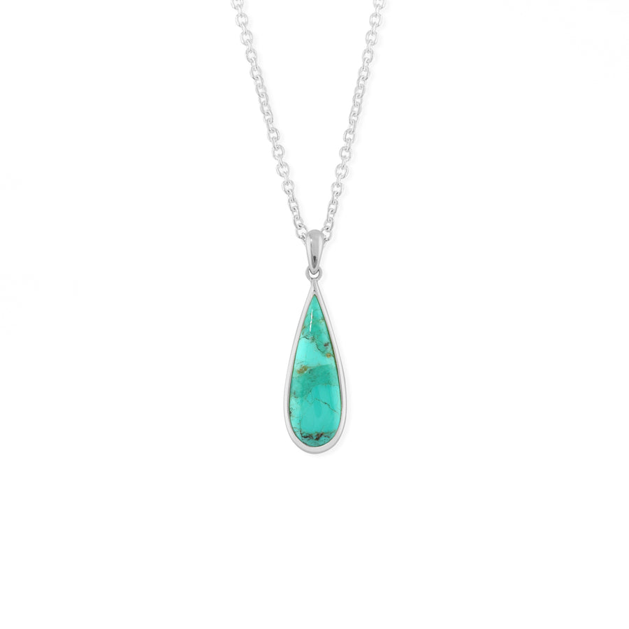 Teardrop Turquoise Necklace (N 9036TQ)