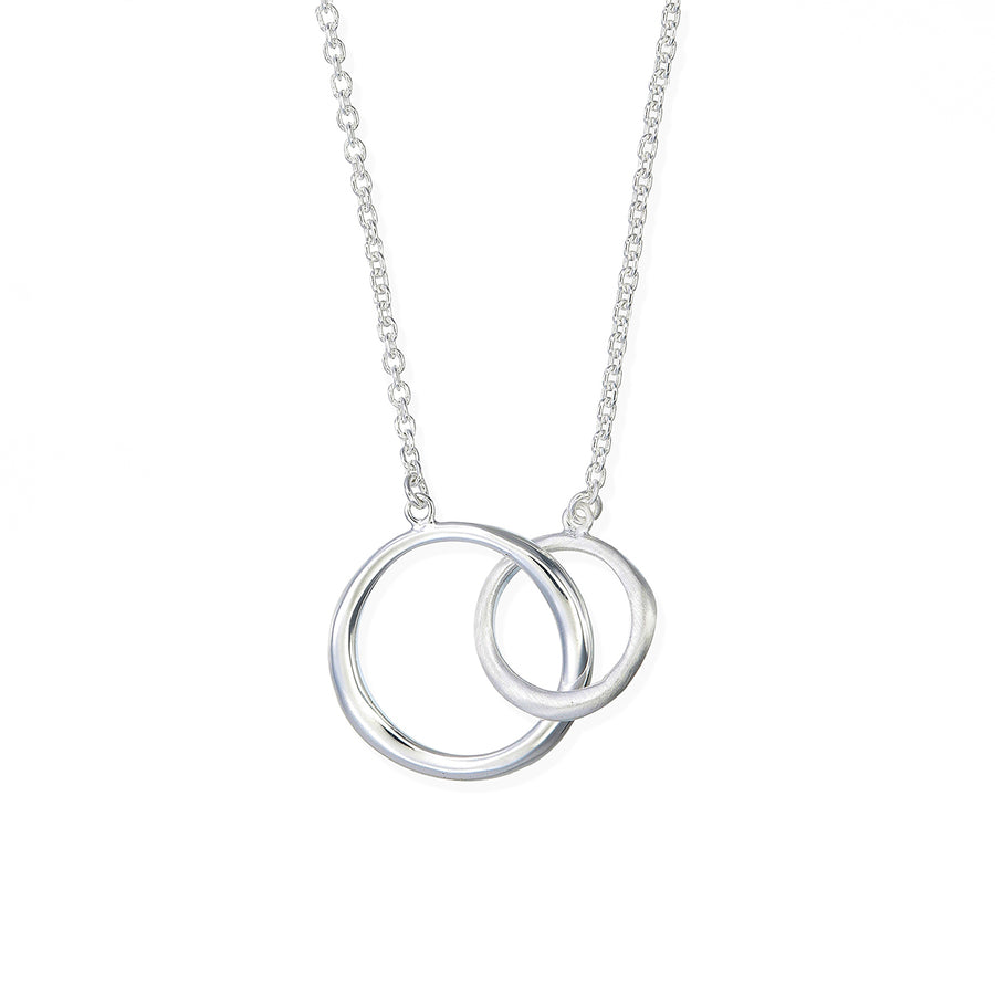 Circle Double Matte Necklace (NA 2099)