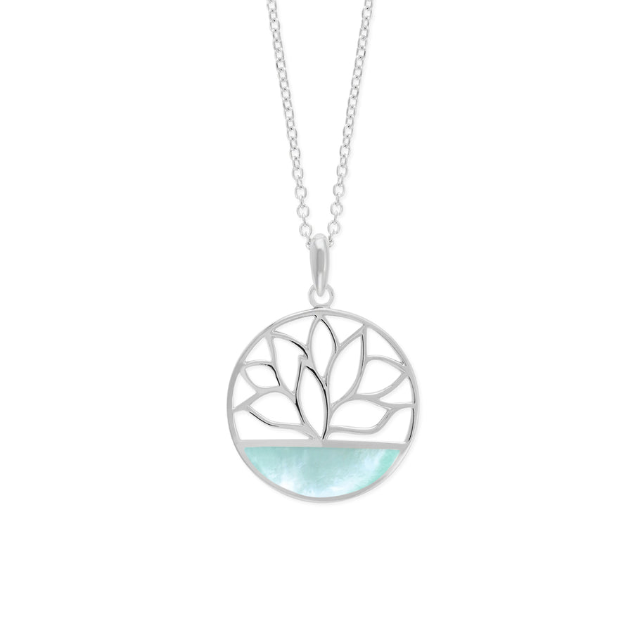 Lotus Stone Necklace (NA 2197)