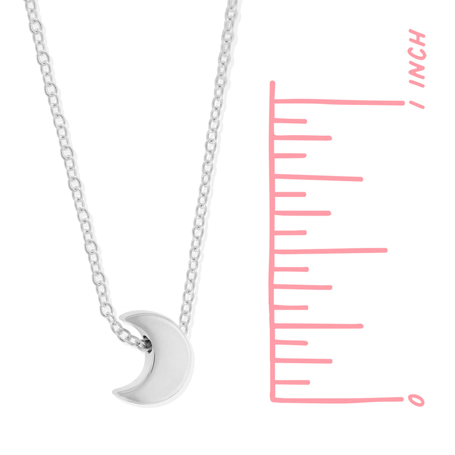 Crescent Moon Necklace (NA 2371)