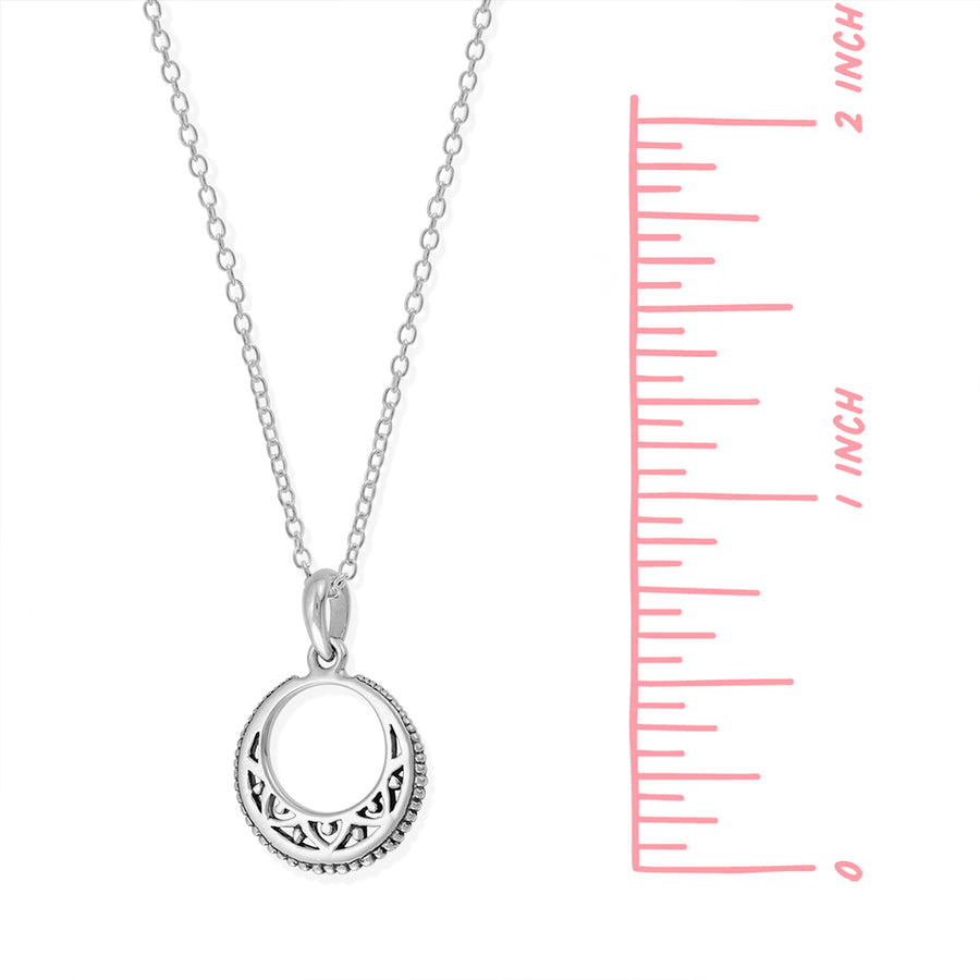Circle Filigree Necklace (NA 2391)