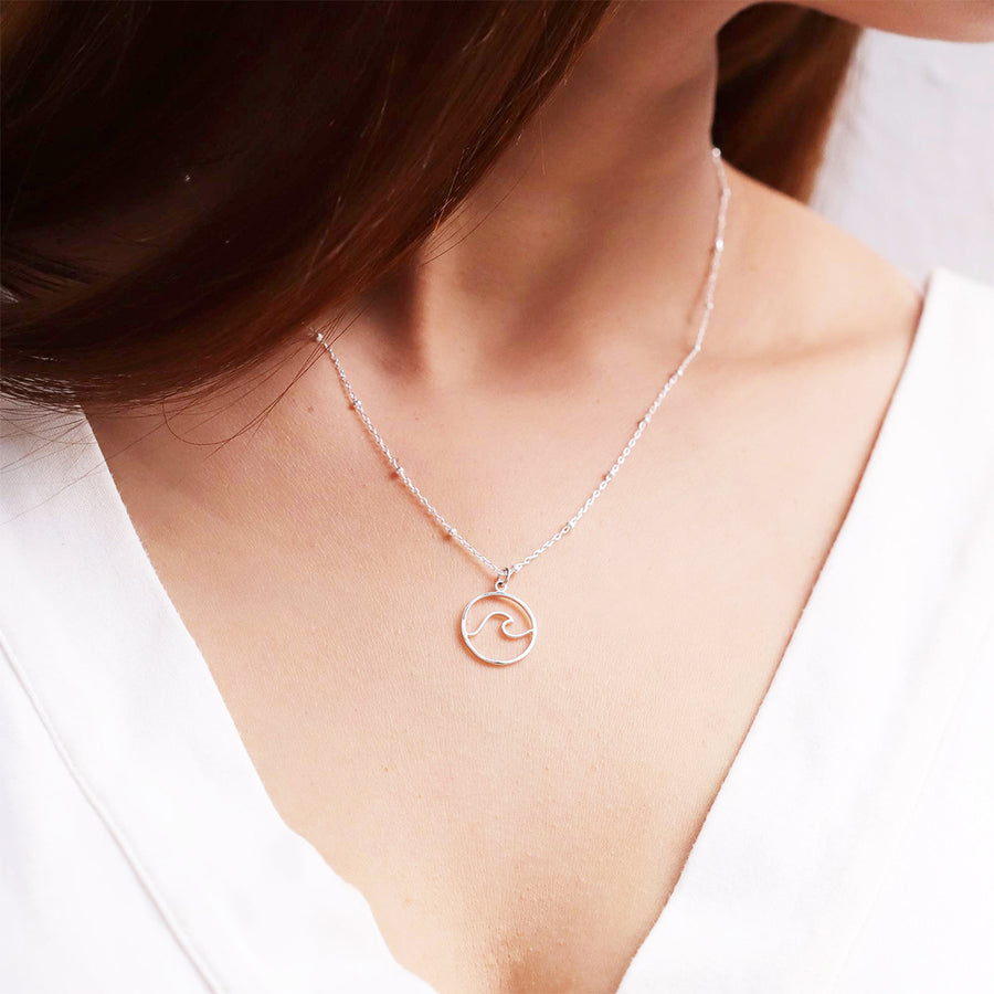Zodiac Elements Wave Water Necklace (NA 2392)