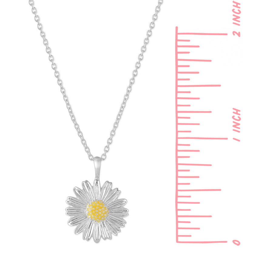 Sunflower Yellow Resin Necklace (NA 2512YL)