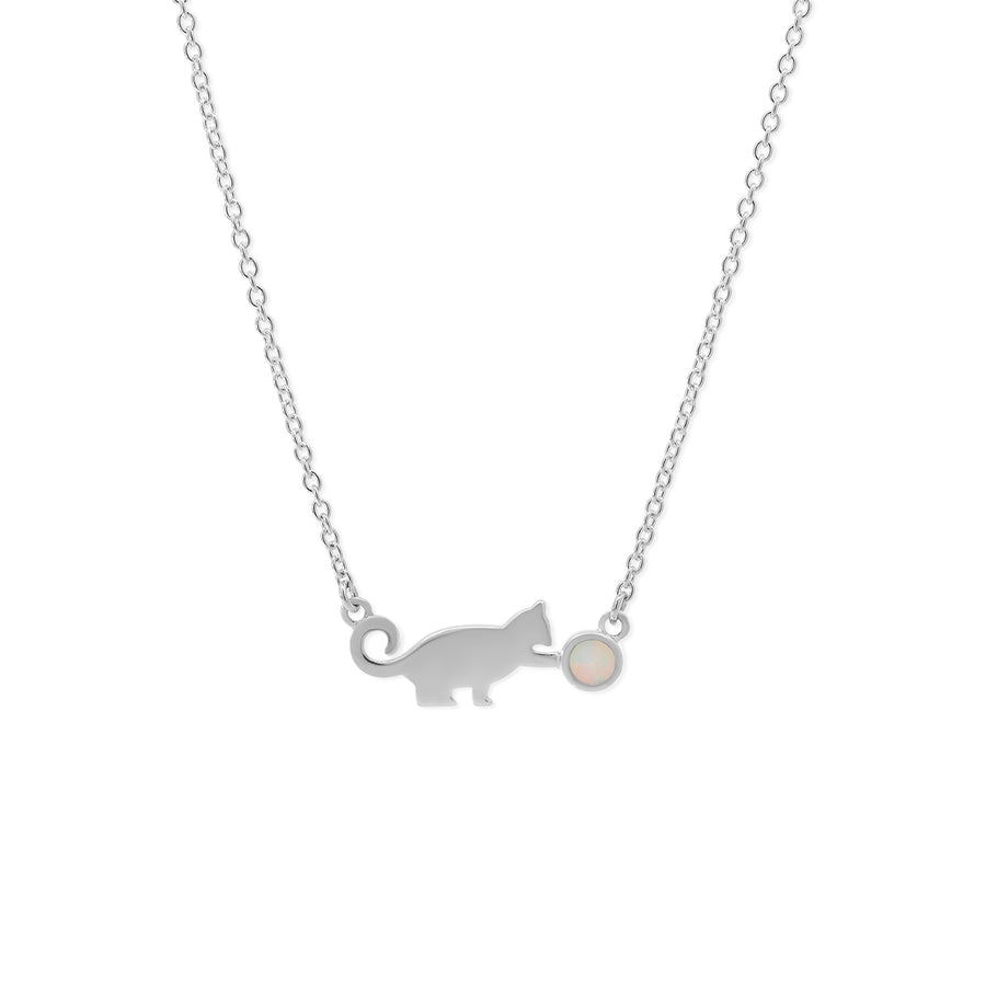Cat Necklace with Stone (NA 2671SOP)