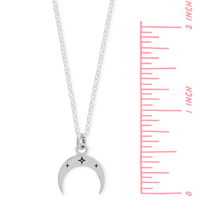 Crescent Moon Necklace (NA 9160)