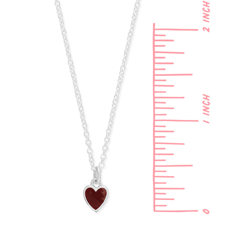Belle Heart Necklace with Stone (NA 9162)