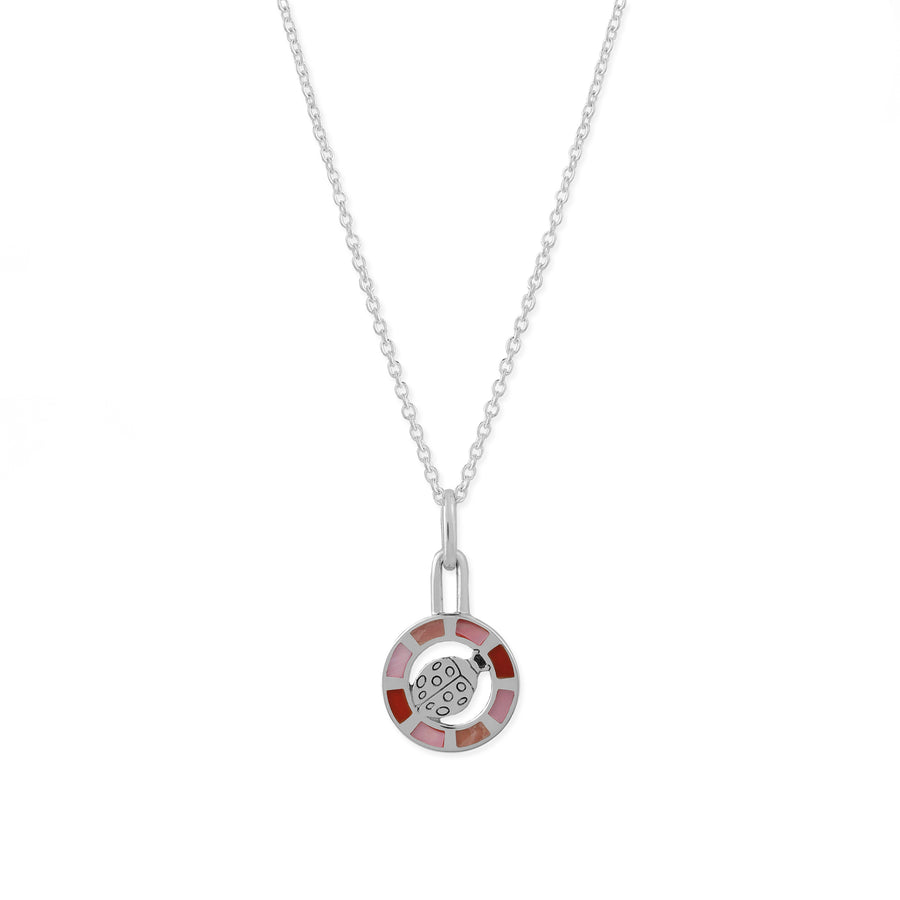 Ladybug of Luck Charm Necklace (NA 9170MLT)