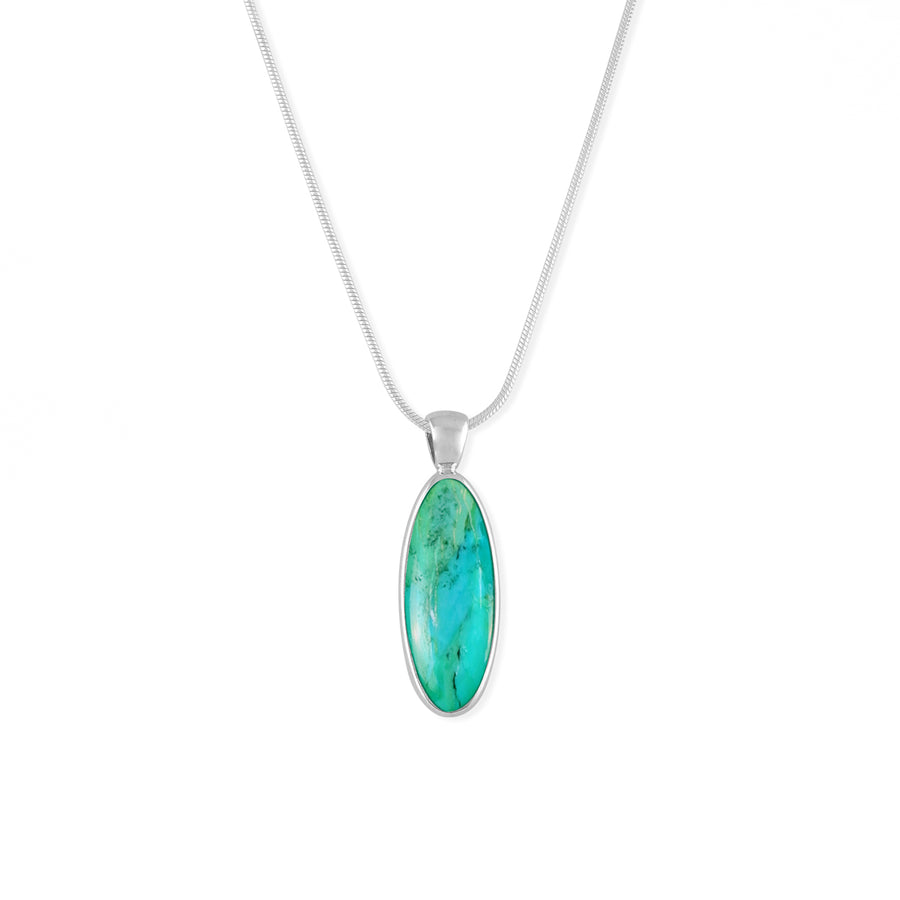 Oval Turquoise Necklace (NB 335A TQ)