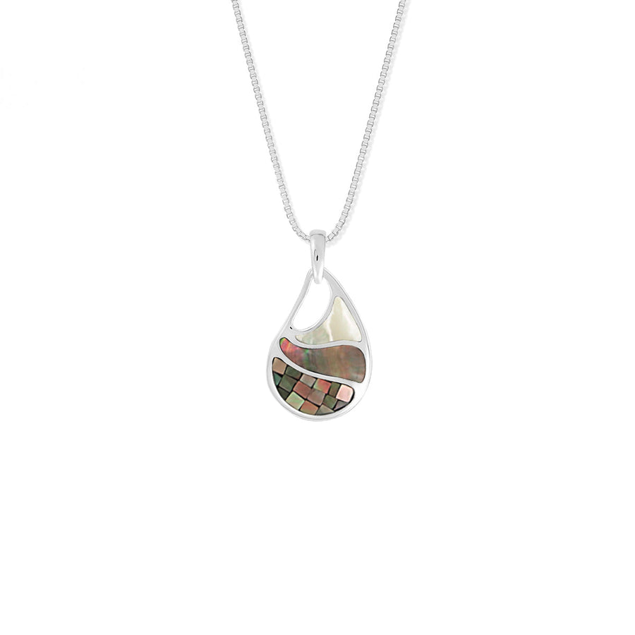 Boma Jewelry Necklaces Mosaic Inlay Pendant Necklace with Stone (NBB 4479B MLT)