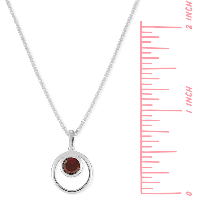 Round Gemstone Necklace (NBF 348)