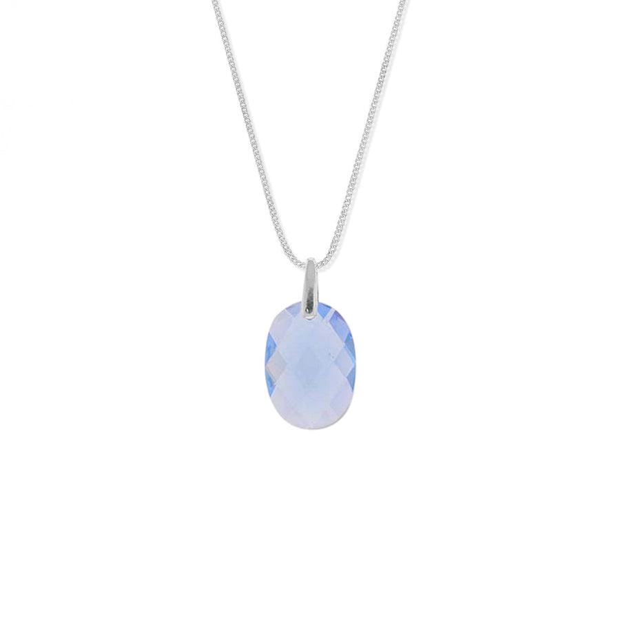 Boma Jewelry Necklaces Blue Quartz Marquise Gemstone Necklace 