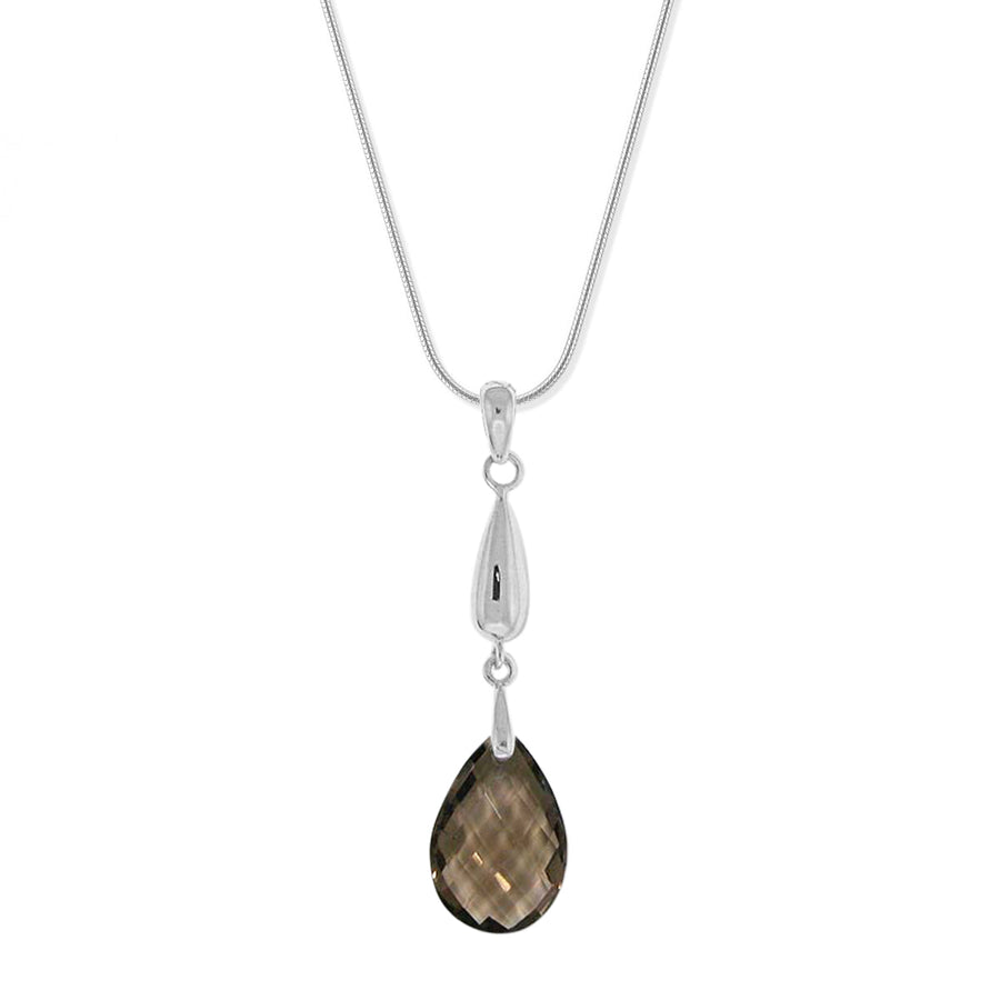 Pear Gemstone Necklace (NBF 407)