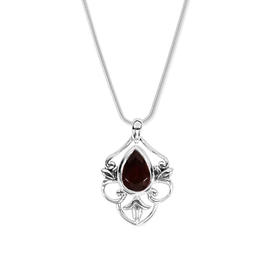 Pear Gemstone Necklace (NBF 463)