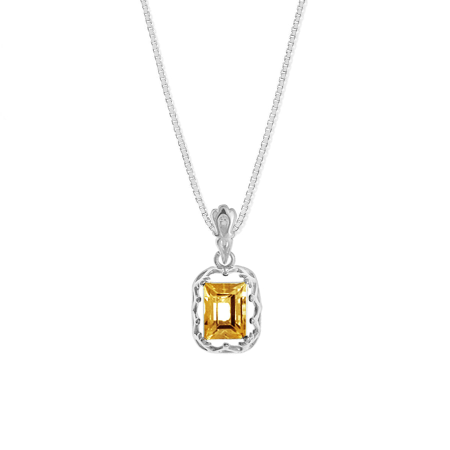 Boma Jewelry Necklaces Citrine Marquise Gemstone Necklace 