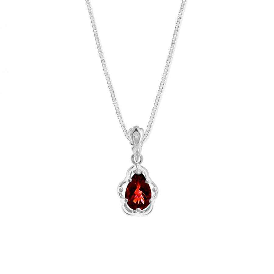 Pear Gemstone Necklace (NBF 498)