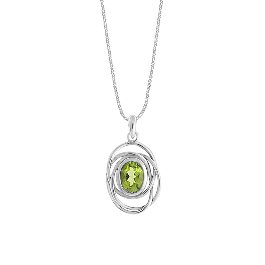 Oval Gemstone Necklace (NBF 530)