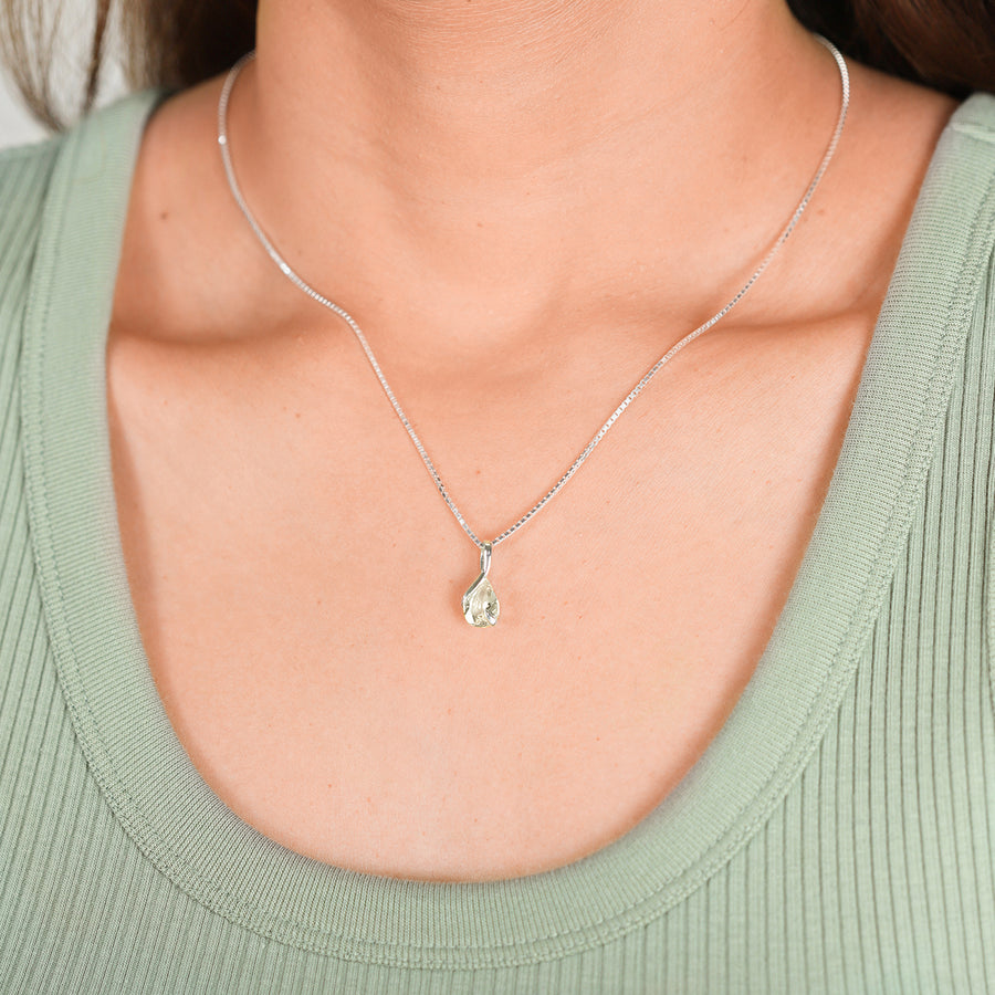 Pear Gemstone Necklace (NBF 579)