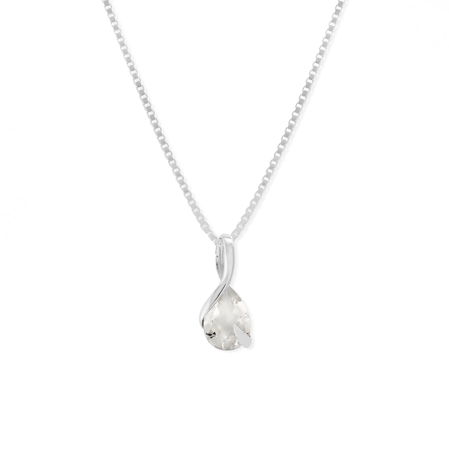 Pear Gemstone Necklace (NBF 579)