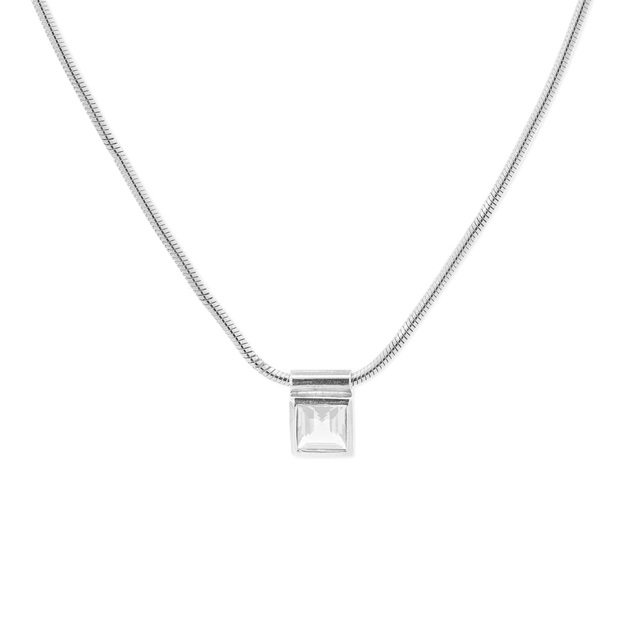 Square Princess Gemstone Necklace (NE 16)