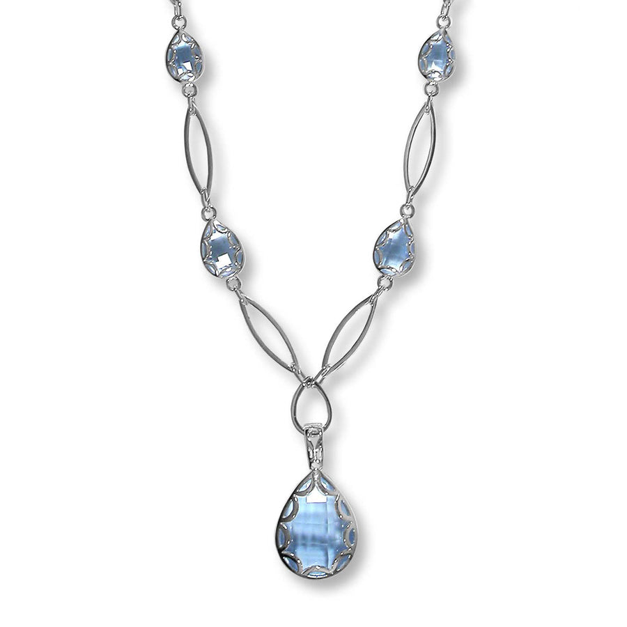 Pear Gemstone Necklace (NF 414)