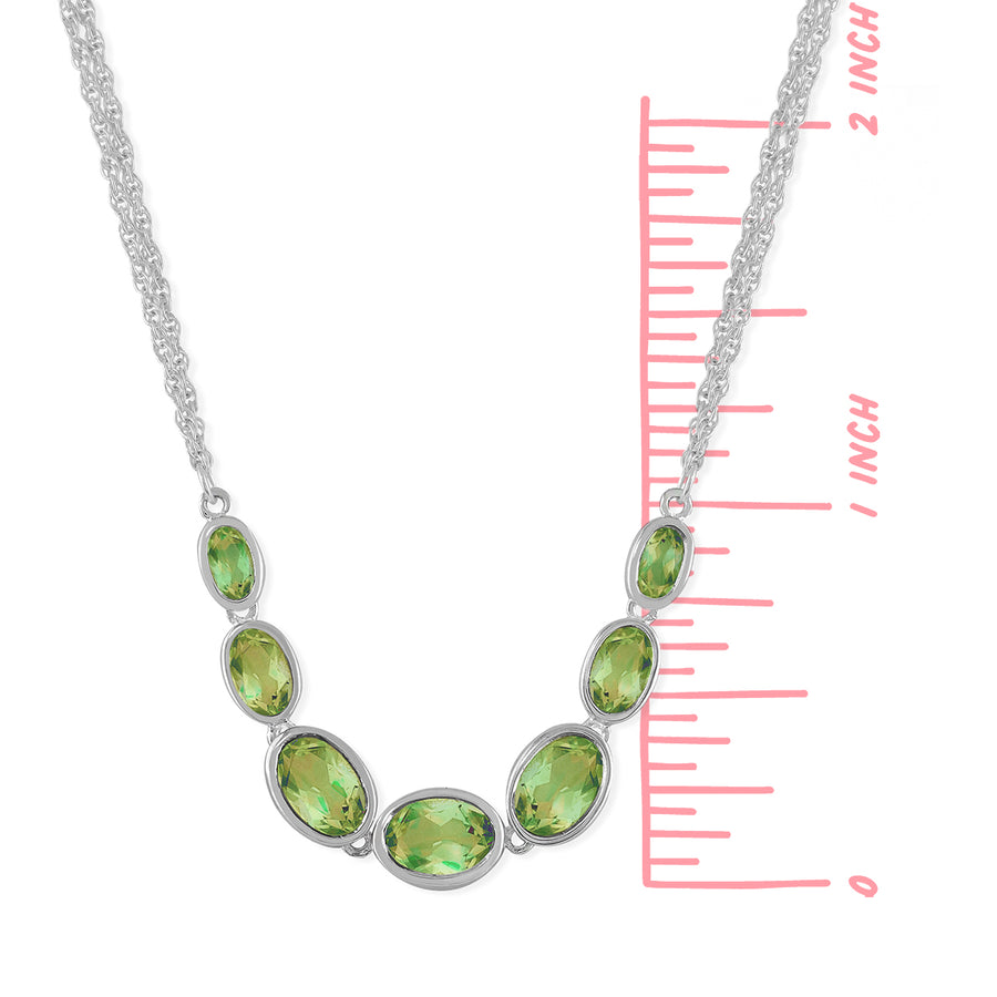 Oval Gemstone Necklace (NF 512)