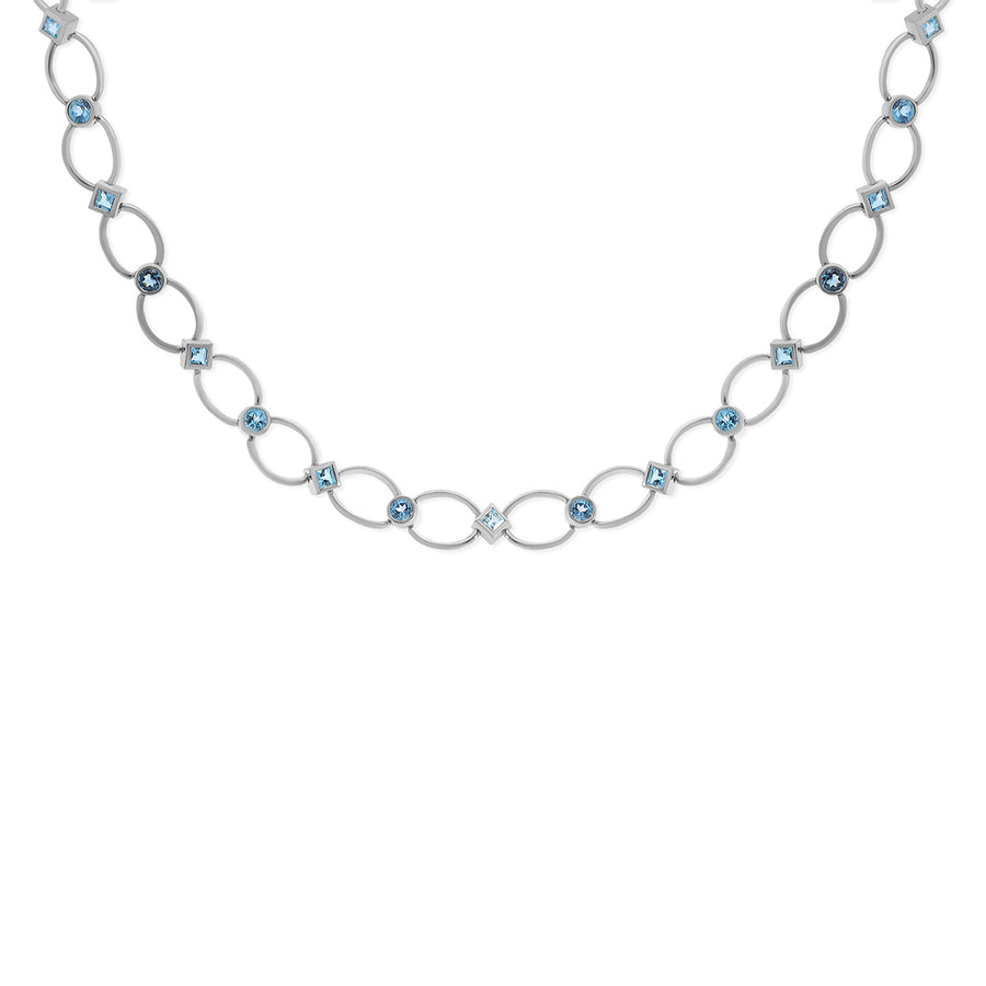 Blue Topaz Necklace (NF 316BT)