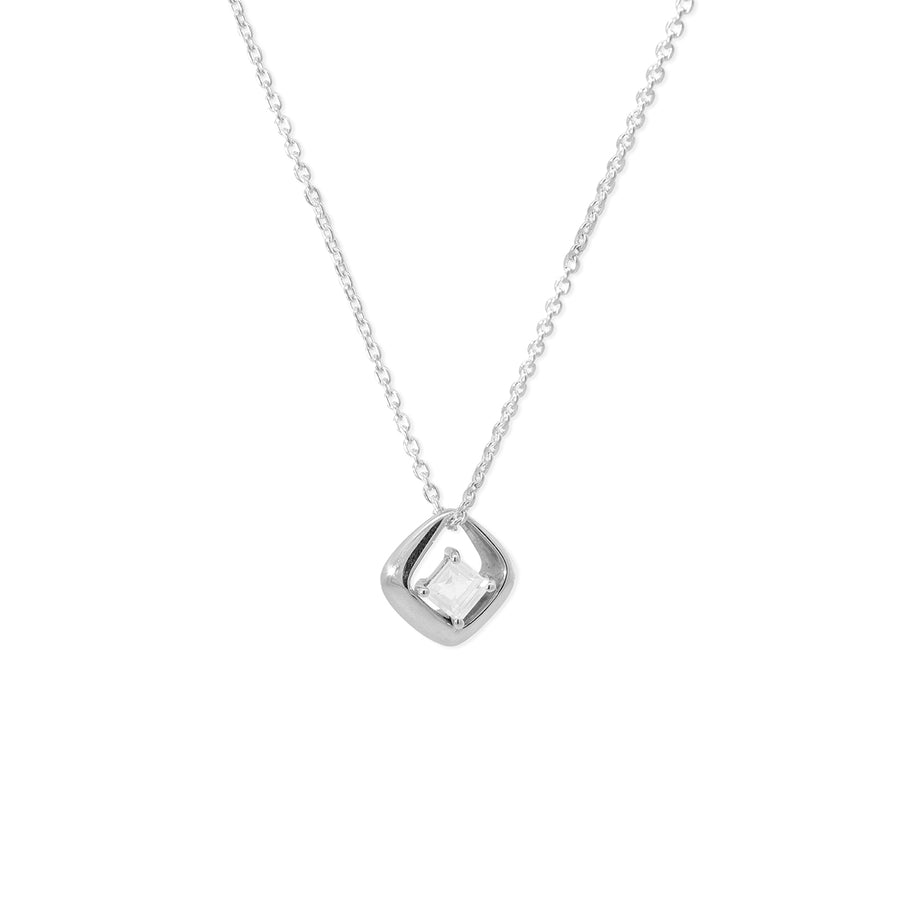 Square Gemstone Necklace (NF 568)