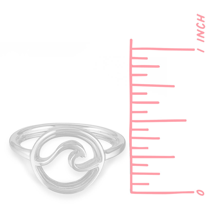 Zodiac Elements Wave Water Ring  (RA 2392)