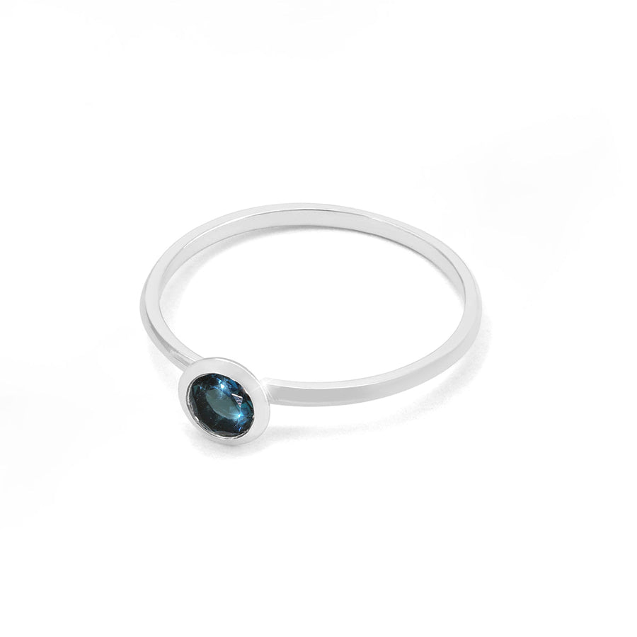 Boma Jewelry Rings Light Blue Topaz / 5 Sparkling Gemstone Ring