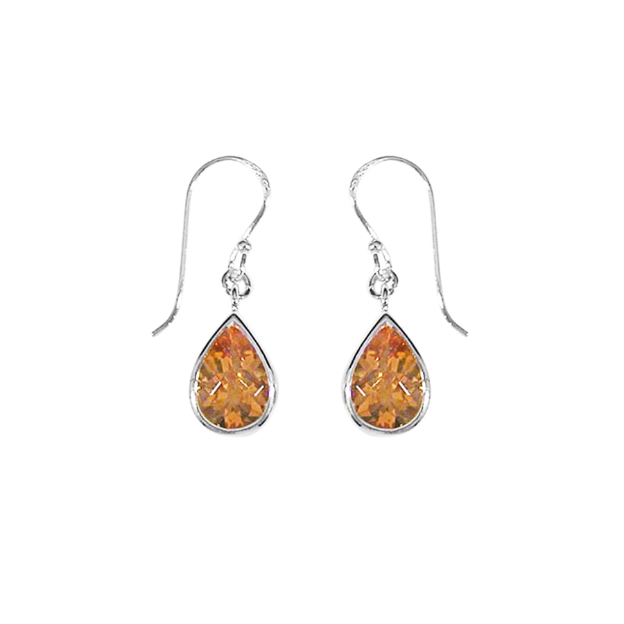 Pear Gemstone Dangle Earrings (SV 387)