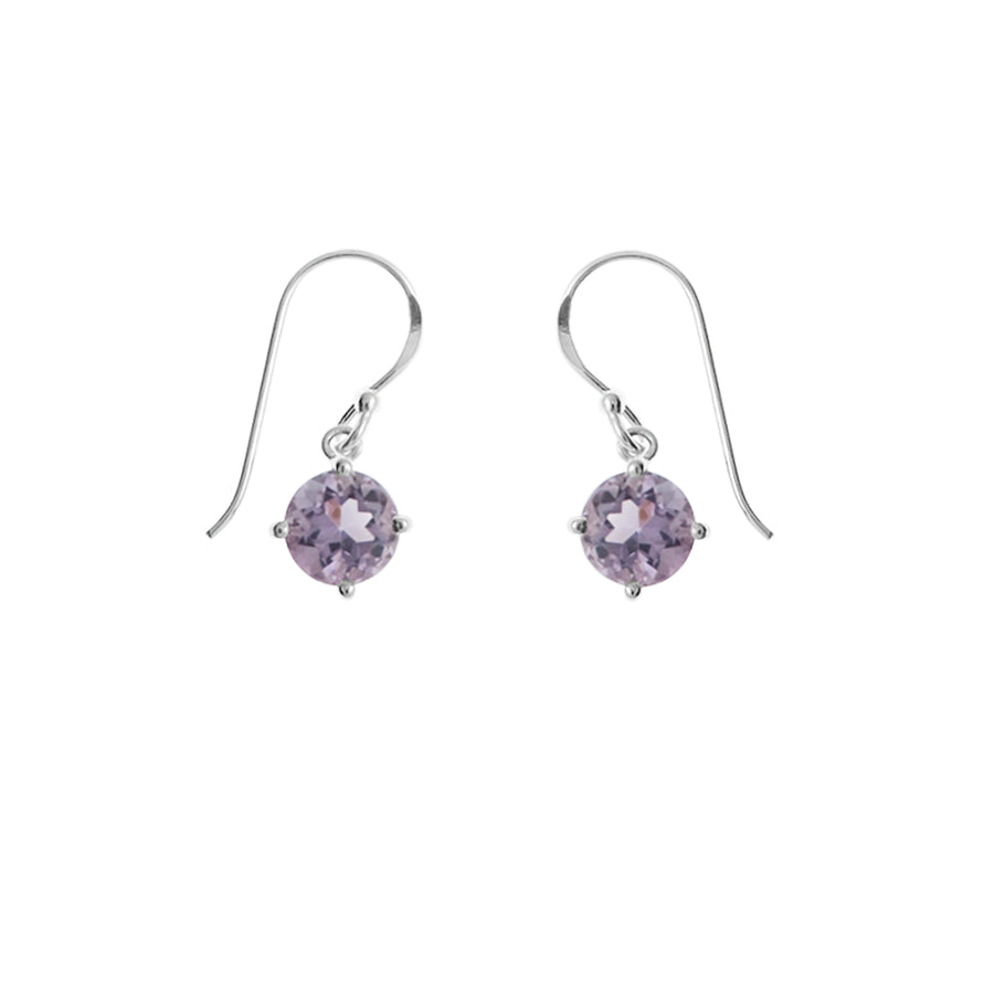 Round Gemstone Dangle Earrings (SV 395)