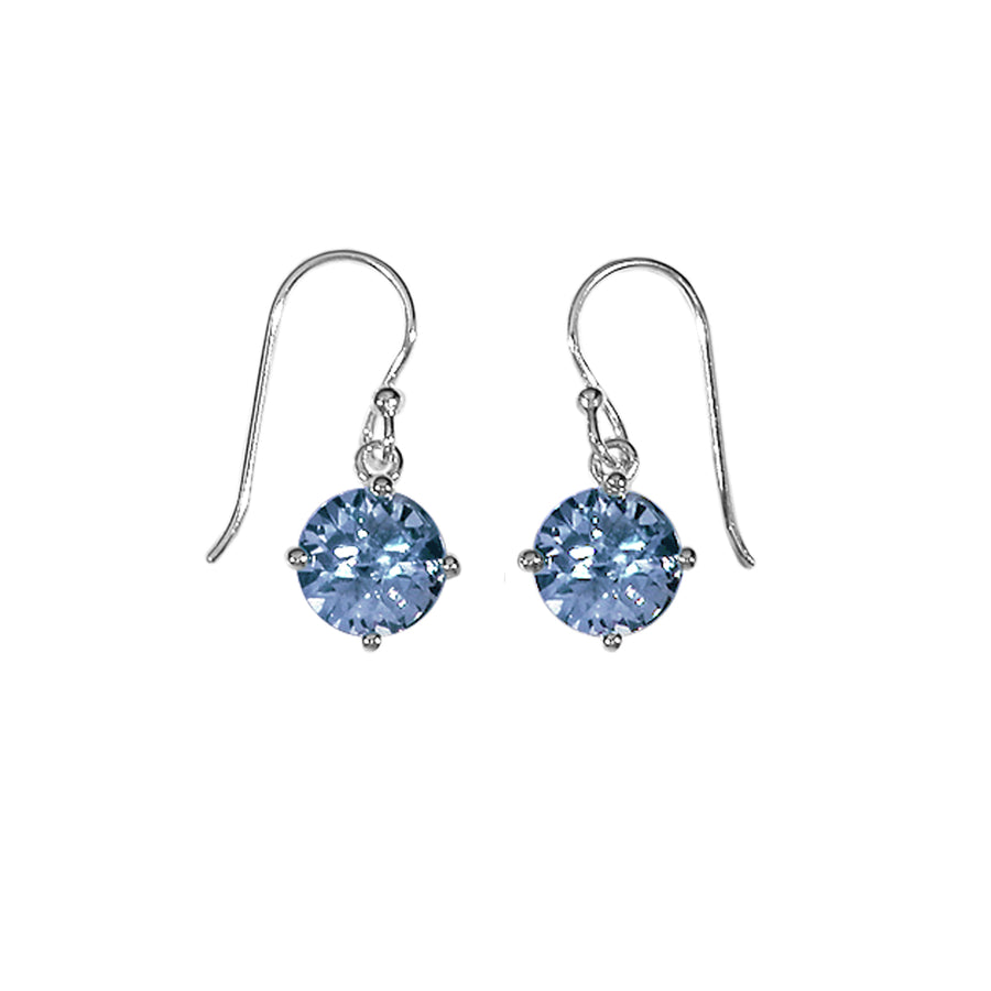 Round Gemstone Dangle Earrings (SV 396)